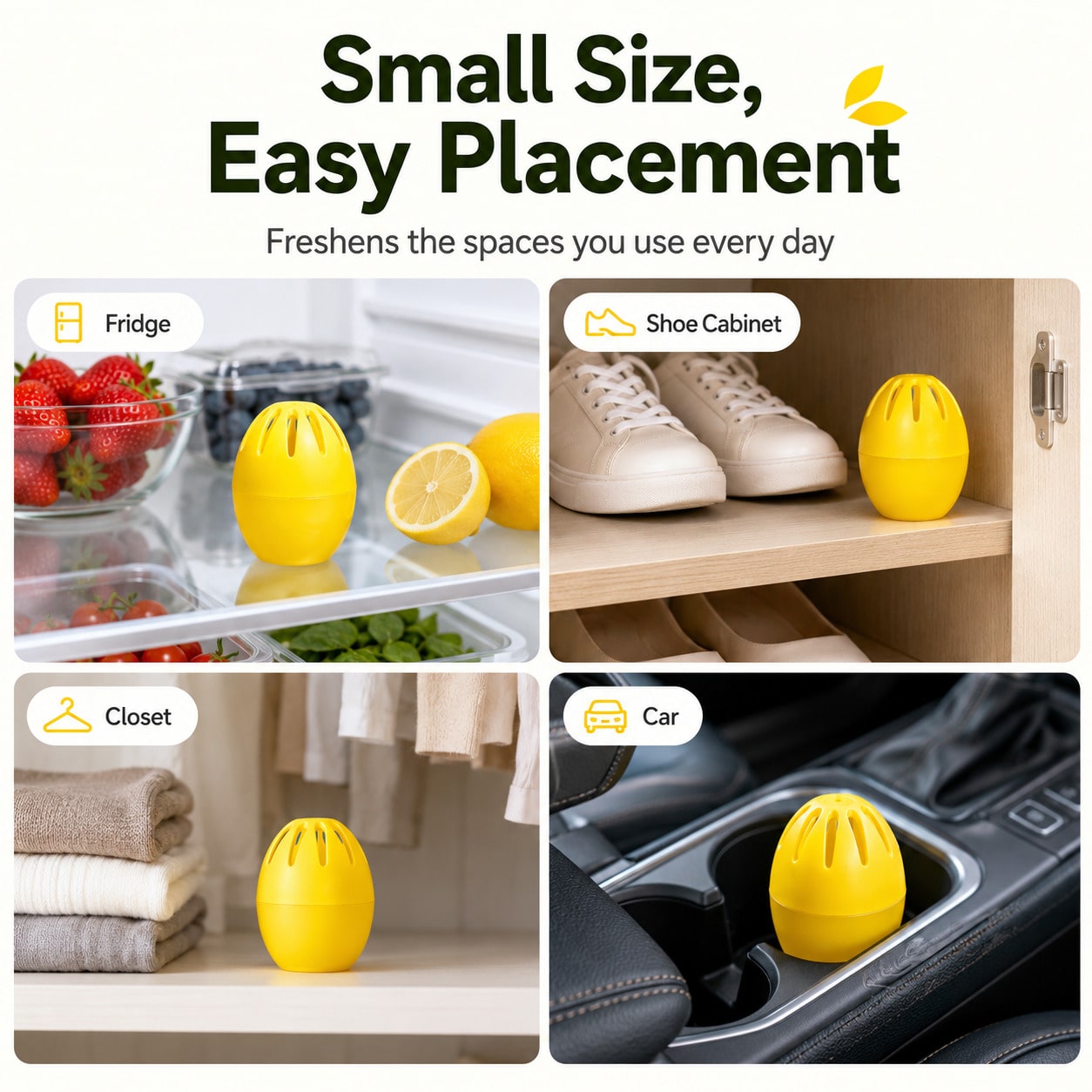 Lemon Fresh Deodorizer Egg, Lo - Odor Eliminator Car ulasan dan harga
