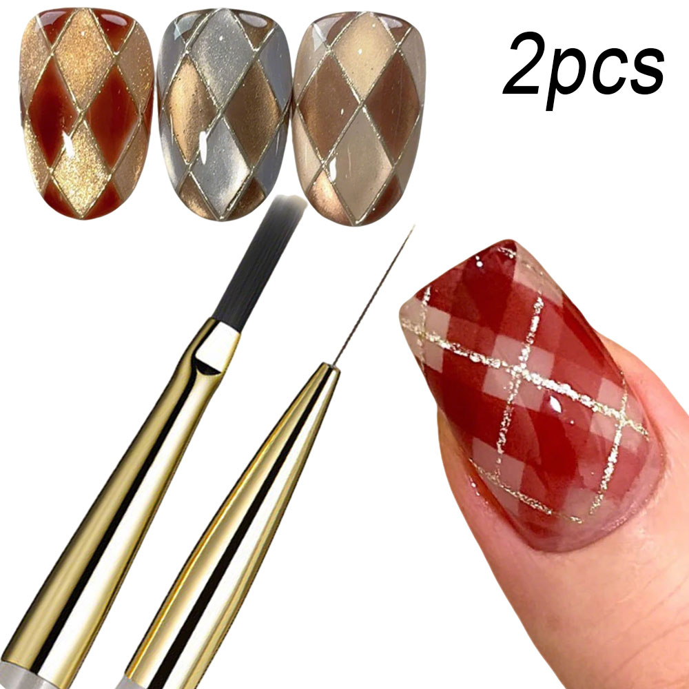 1pcs French Plaid Nail Art Bru - Detailing Brush Set ulasan dan harga